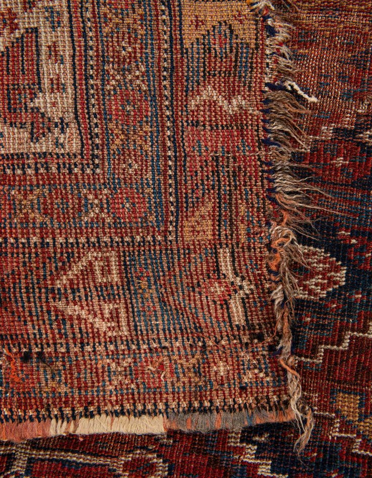 Detail image of  4' 3 x 5'  Hand Knotted Shirvan Persian Wool Rug