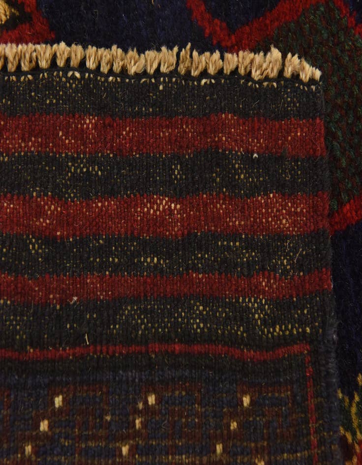 Detail image of  2' 10 x 4' 6  Hand Knotted Sumak Wool Rug