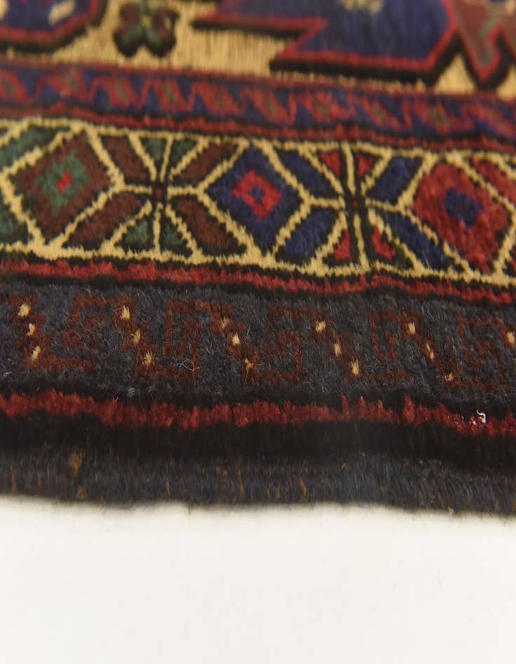 Detail image of  2' 10 x 4' 6  Hand Knotted Sumak Wool Rug