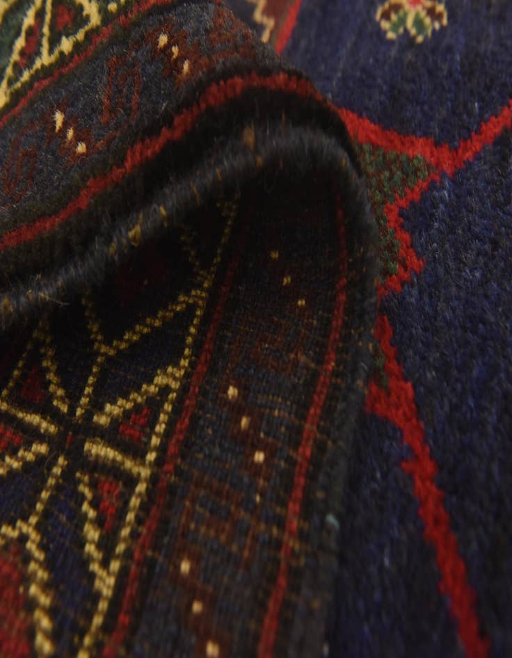 Detail image of  2' 10 x 4' 6  Hand Knotted Sumak Wool Rug