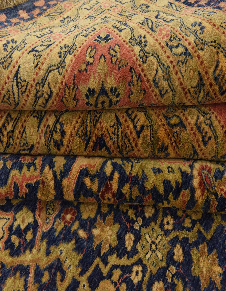 Detail image of  12' 4 x 21' 11  Hand Knotted Tabriz Hadji Jalili Oriental Rug