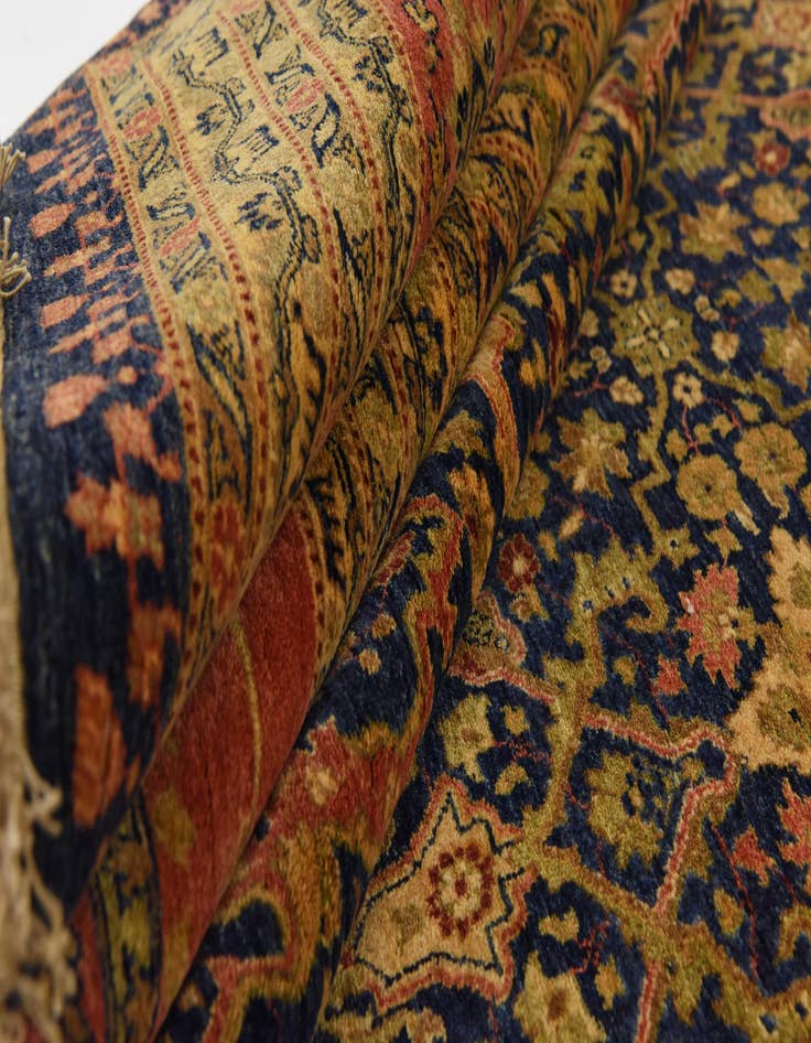 Detail image of  12' 4 x 21' 11  Hand Knotted Tabriz Hadji Jalili Oriental Rug