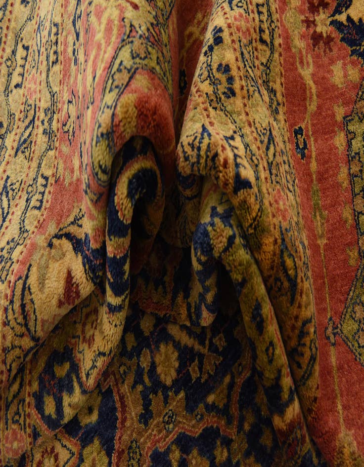 Detail image of  12' 4 x 21' 11  Hand Knotted Tabriz Hadji Jalili Oriental Rug