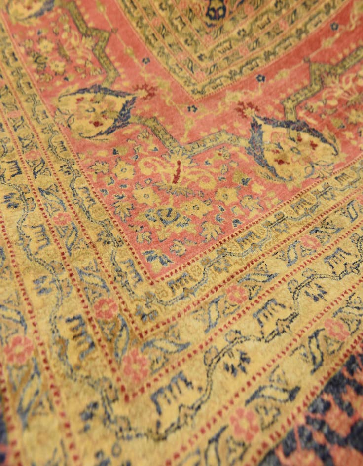 Detail image of  12' 4 x 21' 11  Hand Knotted Tabriz Hadji Jalili Oriental Rug