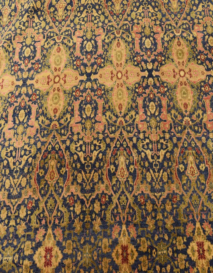 Detail image of  12' 4 x 21' 11  Hand Knotted Tabriz Hadji Jalili Oriental Rug