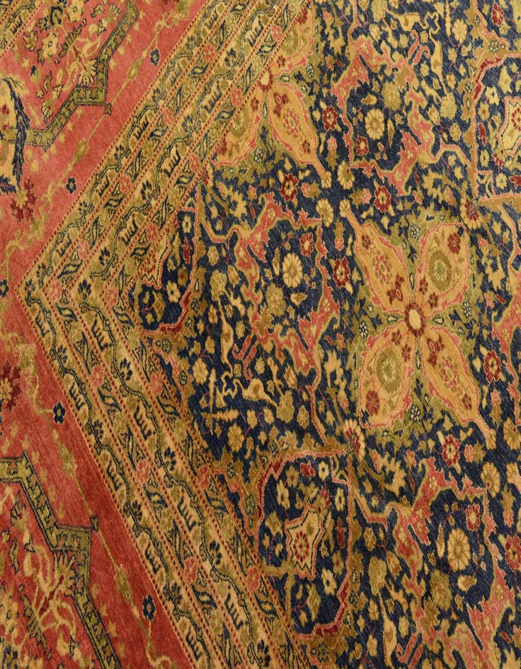 Detail image of  12' 4 x 21' 11  Hand Knotted Tabriz Hadji Jalili Oriental Rug