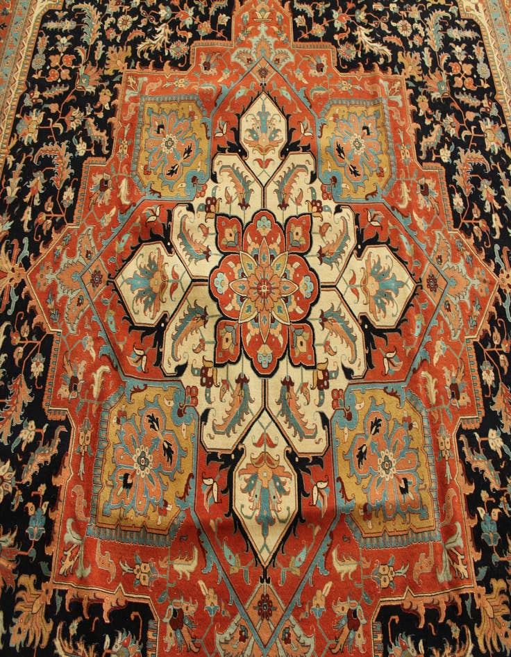 Detail image of  11' 6 x 16' 9  Hand Knotted Tabriz Persian Rug