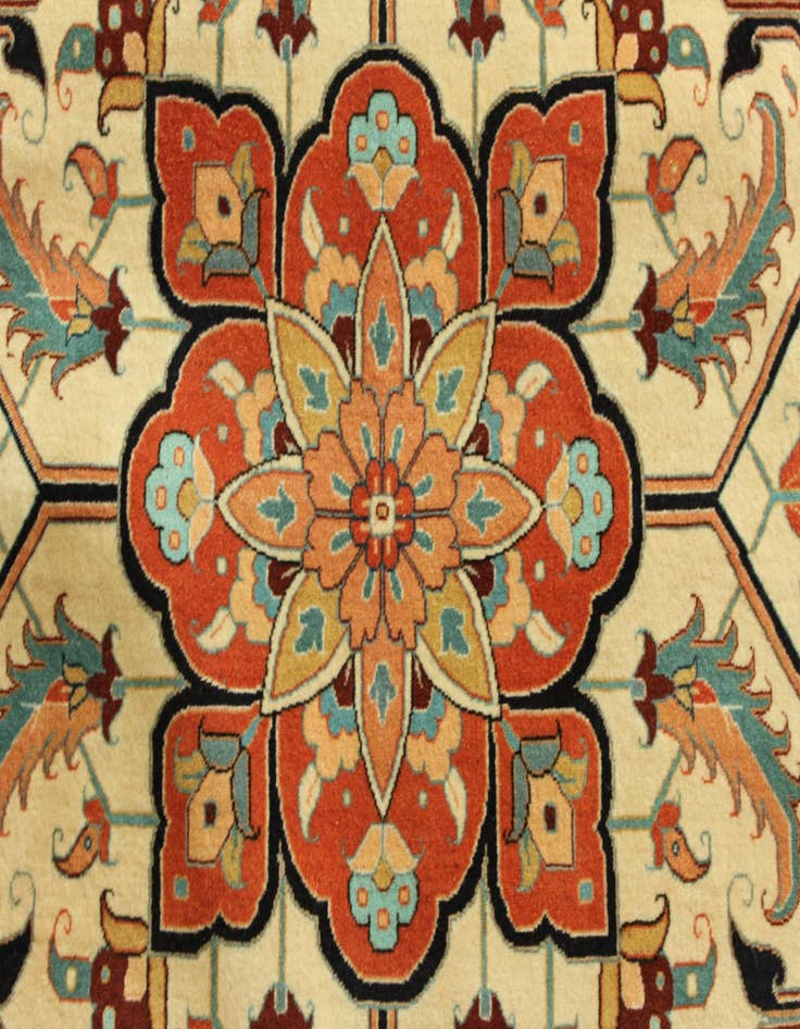 Detail image of  11' 6 x 16' 9  Hand Knotted Tabriz Persian Rug