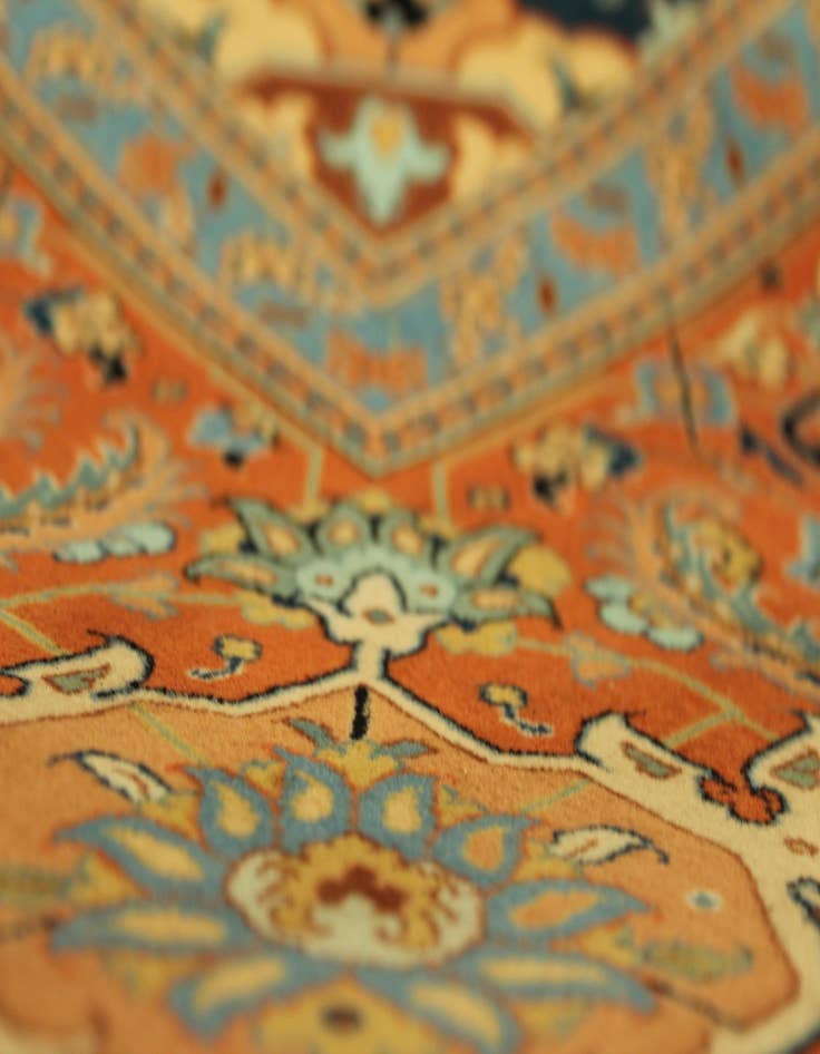 Detail image of  11' 6 x 16' 9  Hand Knotted Tabriz Persian Rug
