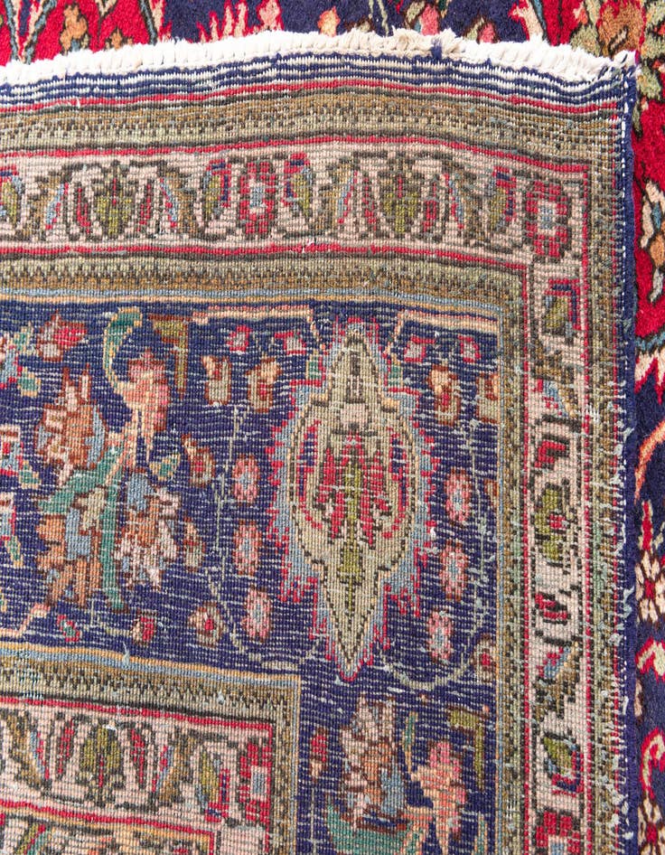 Detail image of  9' x 11' 8  Hand Knotted Tabriz Persian Wool Rug