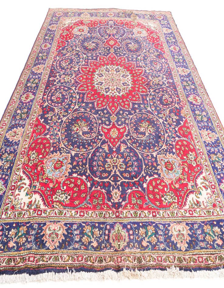 Detail image of  9' x 11' 8  Hand Knotted Tabriz Persian Wool Rug