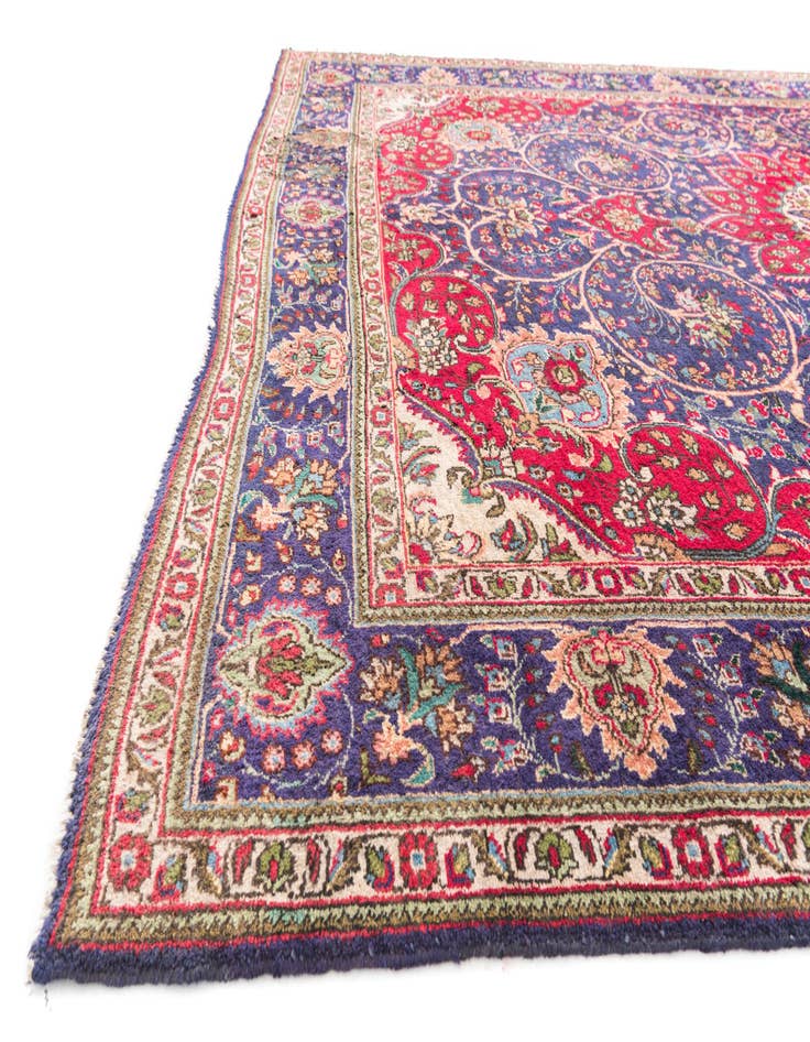 Detail image of  9' x 11' 8  Hand Knotted Tabriz Persian Wool Rug