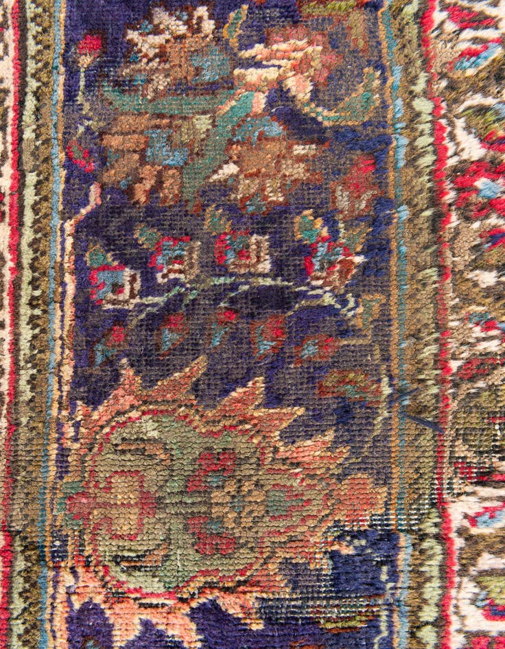 Detail image of  9' x 11' 8  Hand Knotted Tabriz Persian Wool Rug