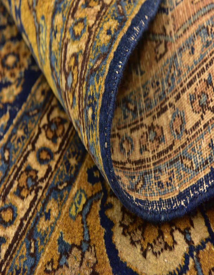 Detail image of  9' 4 x 12'  Hand Knotted Tabriz Persian Wool Rug