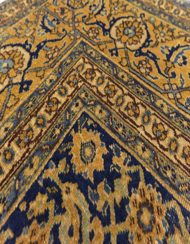 Detail image of  9' 4 x 12'  Hand Knotted Tabriz Persian Wool Rug
