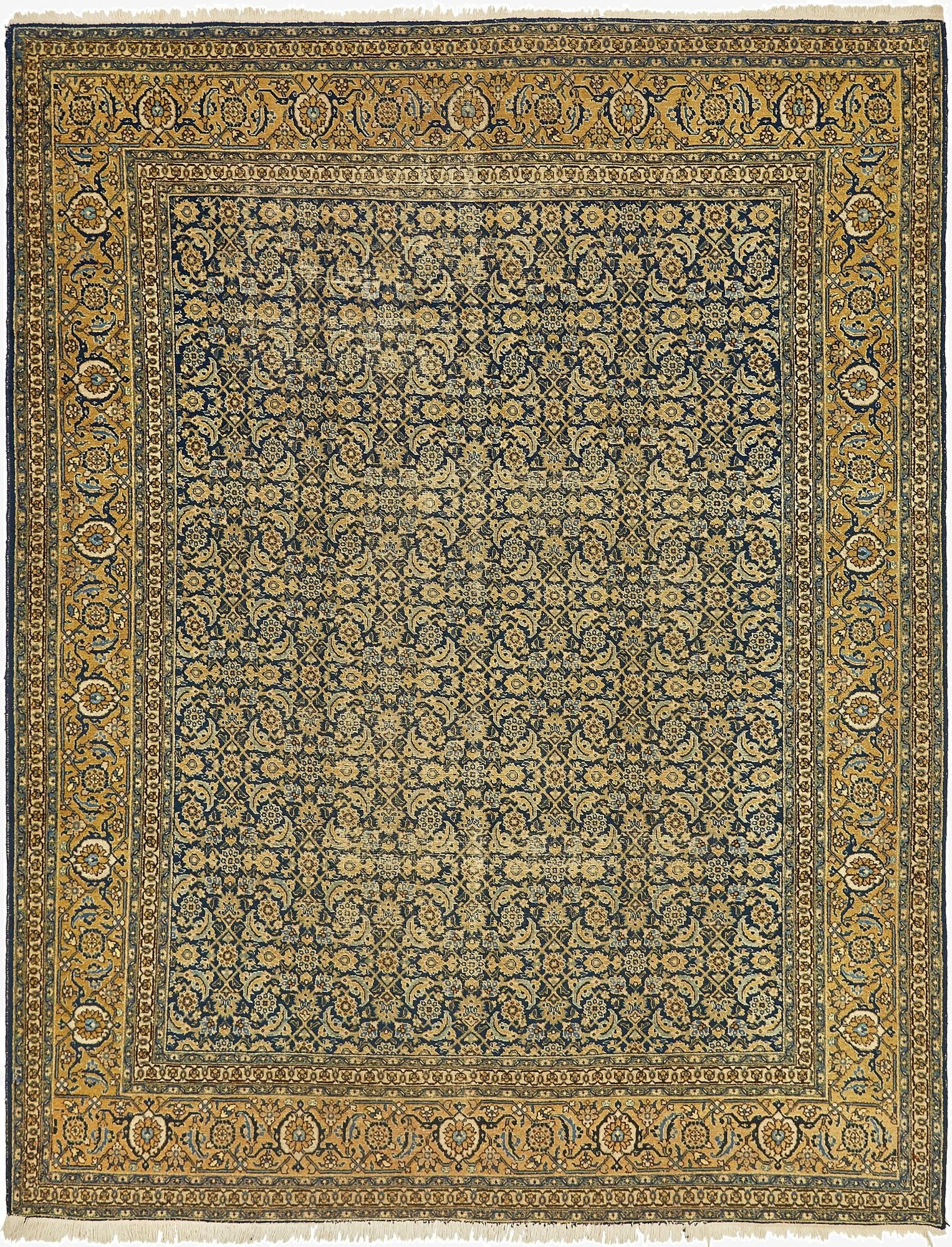  9' 4 x 12'  Hand Knotted Tabriz Persian Wool Rug
