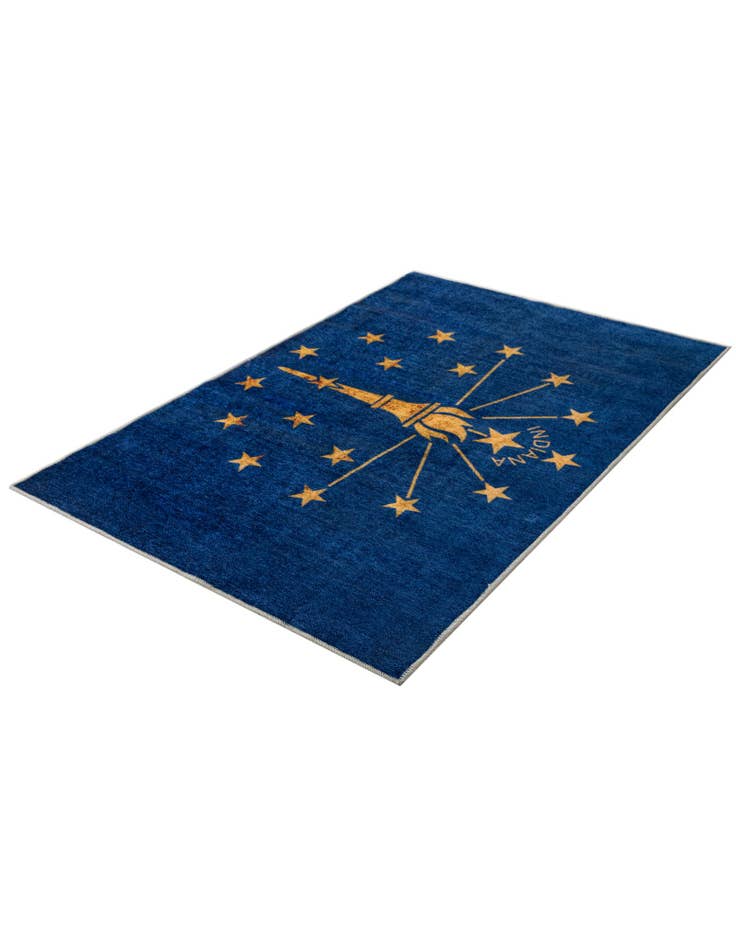 Detail image of  4' x 6' Indiana The Flag Collection Rug