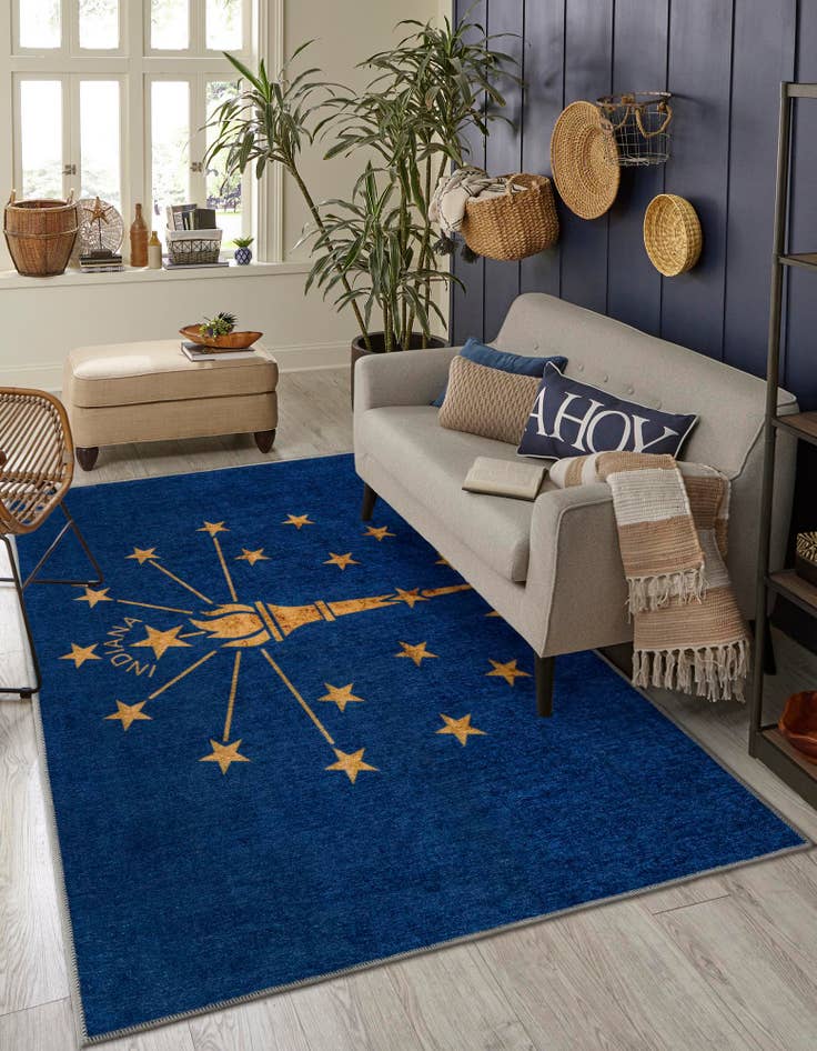 Detail image of  8' x 10' Indiana The Flag Collection Rug