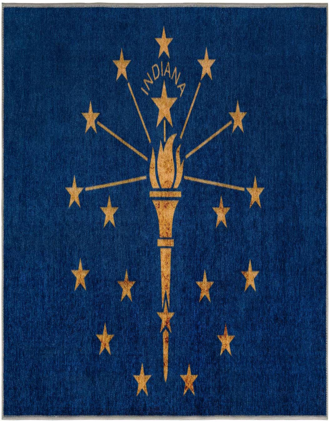 Primary image  8' x 11' Indiana The Flag Collection Rug