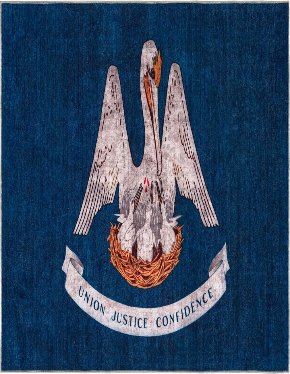 Primary image  6' x 9' Louisiana The Flag Collection Rug