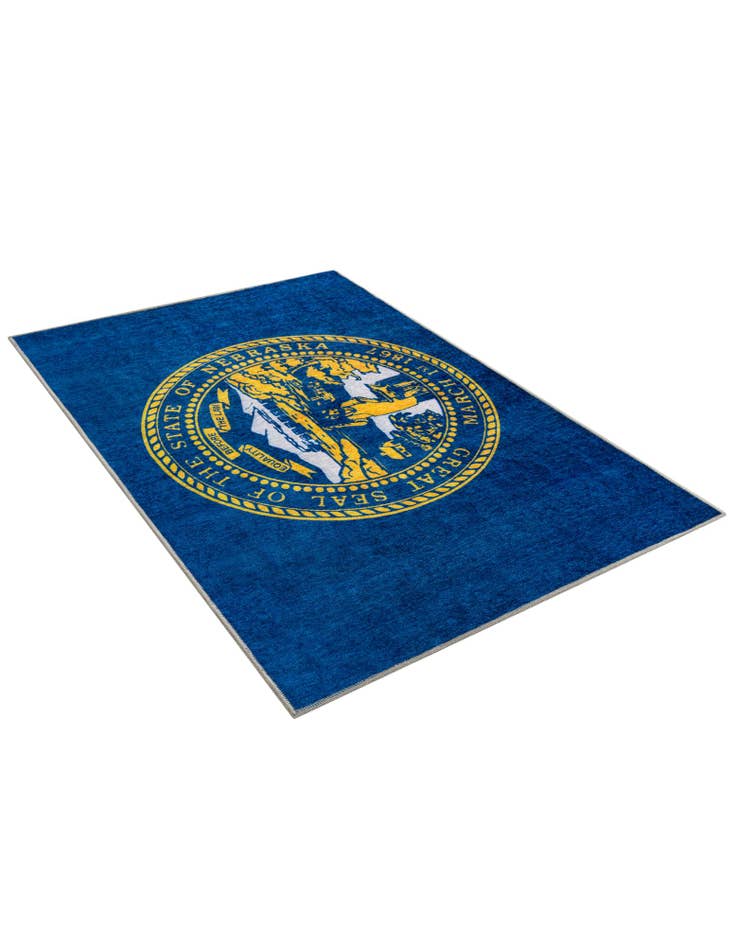 Detail image of  4' x 6' Nebraska The Flag Collection Rug
