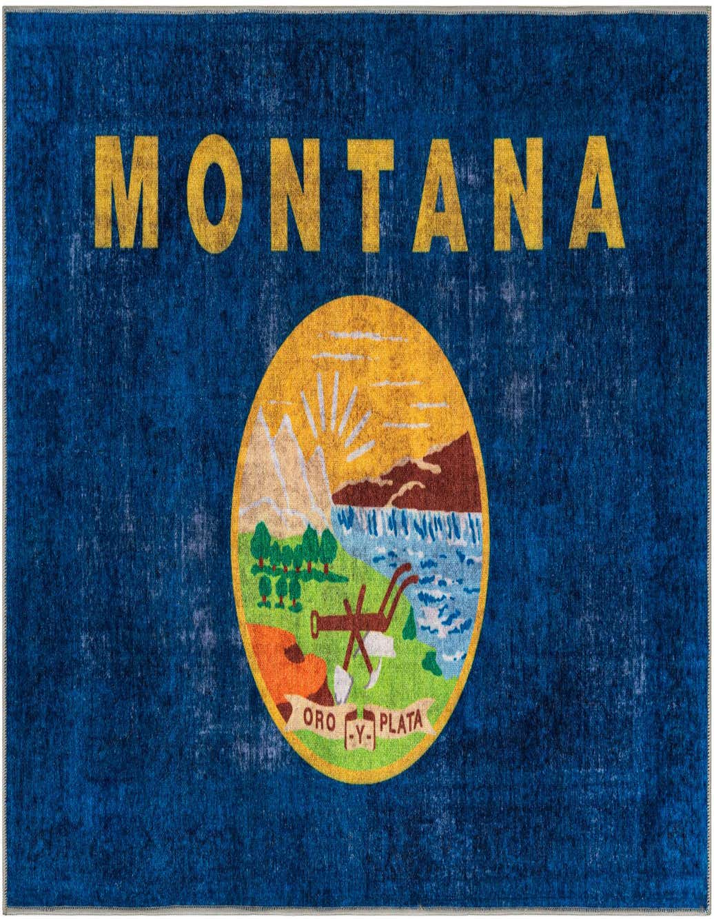 Primary image  3' 3 x 5' 3 Montana The Flag Collection Rug