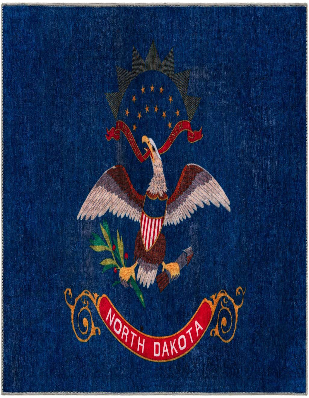 Primary image  4' x 6' North Dakota The Flag Collection Rug