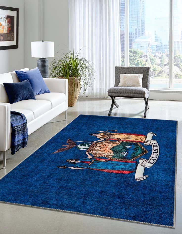 Detail image of  7' x 10' New York The Flag Collection Rug