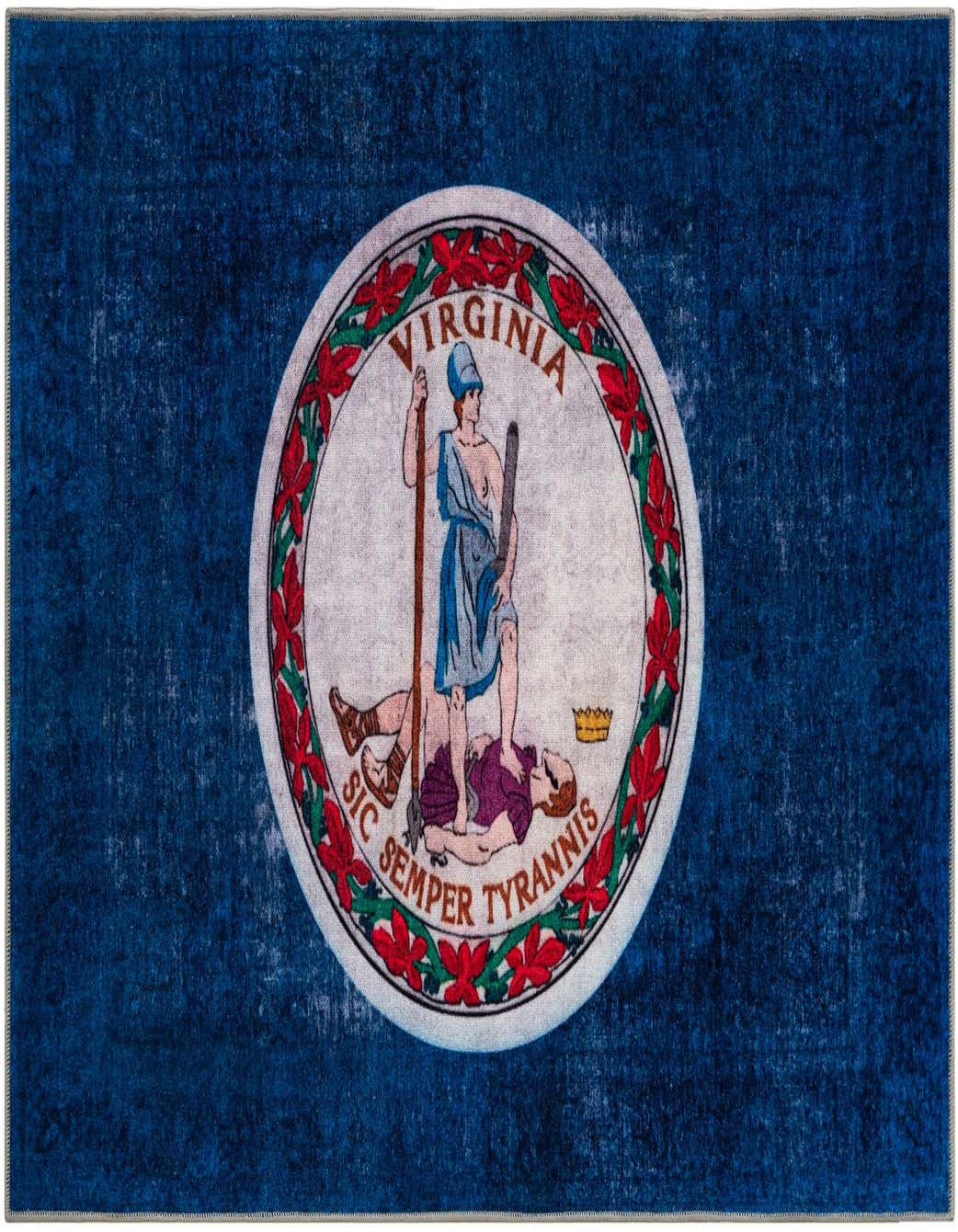 Primary image  6' x 9' Virginia The Flag Collection Rug