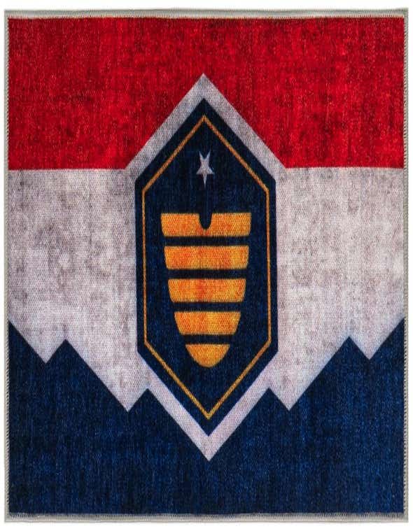 Primary image  2' x 3' Utah The Flag Collection Rug