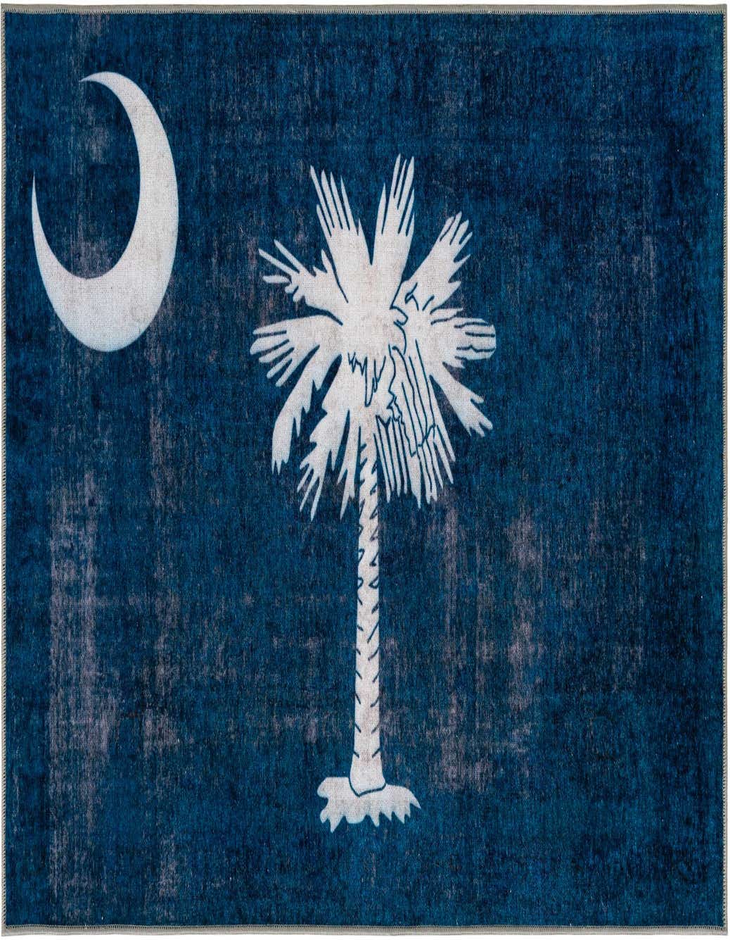 Primary image  7' x 10' South Carolina The Flag Collection Rug