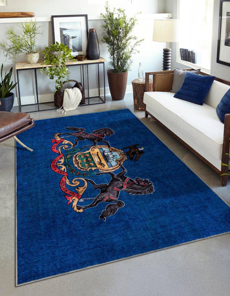 Detail image of  9' x 12' Pennsylvania The Flag Collection Rug