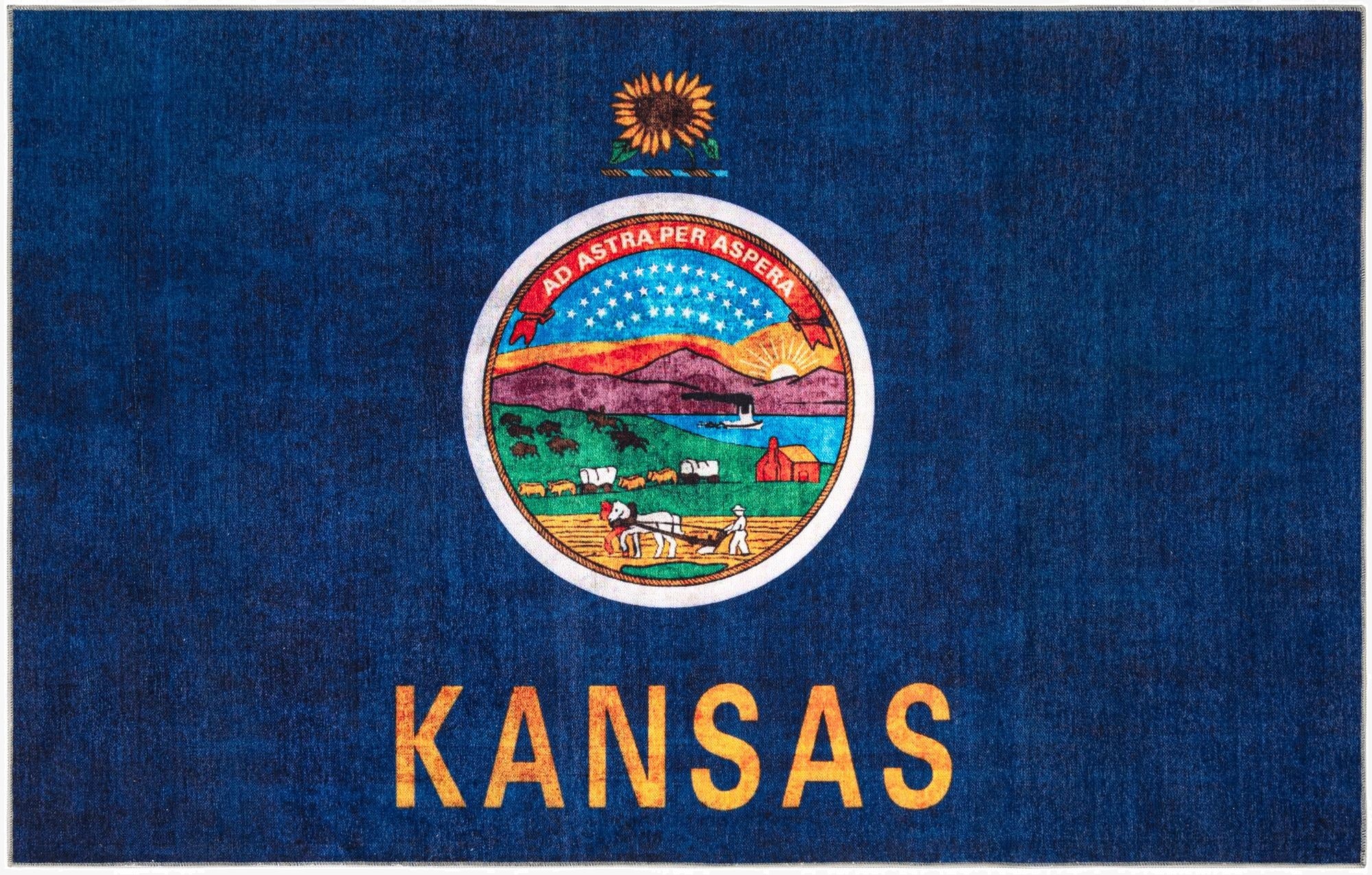  4' x 6' Kansas The Flag Collection Rug
