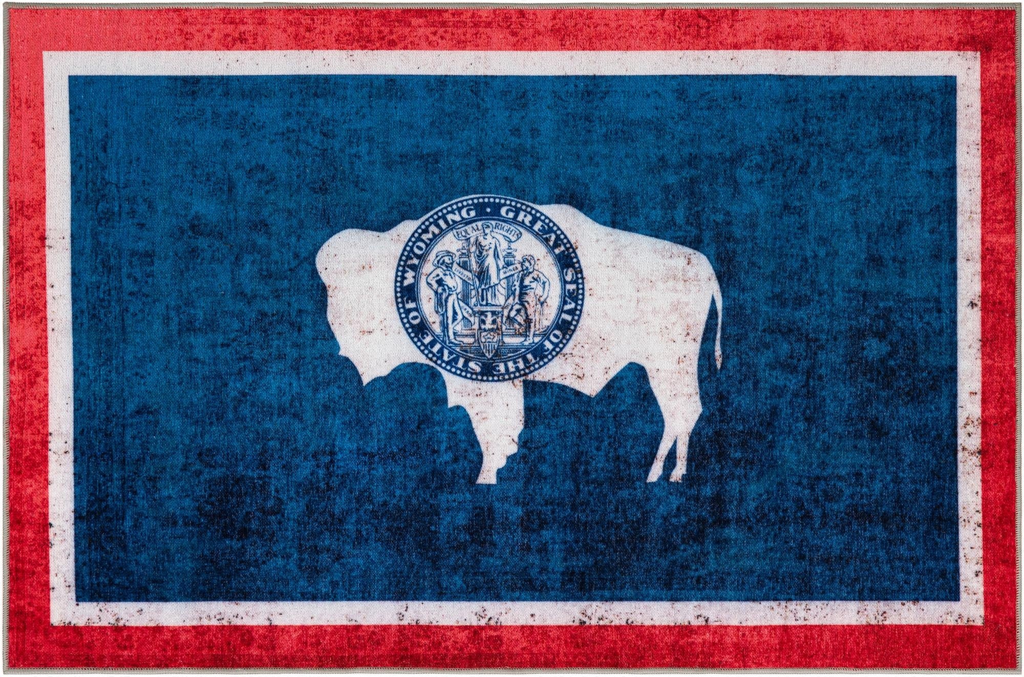  8' x 10' Wyoming The Flag Collection Rug