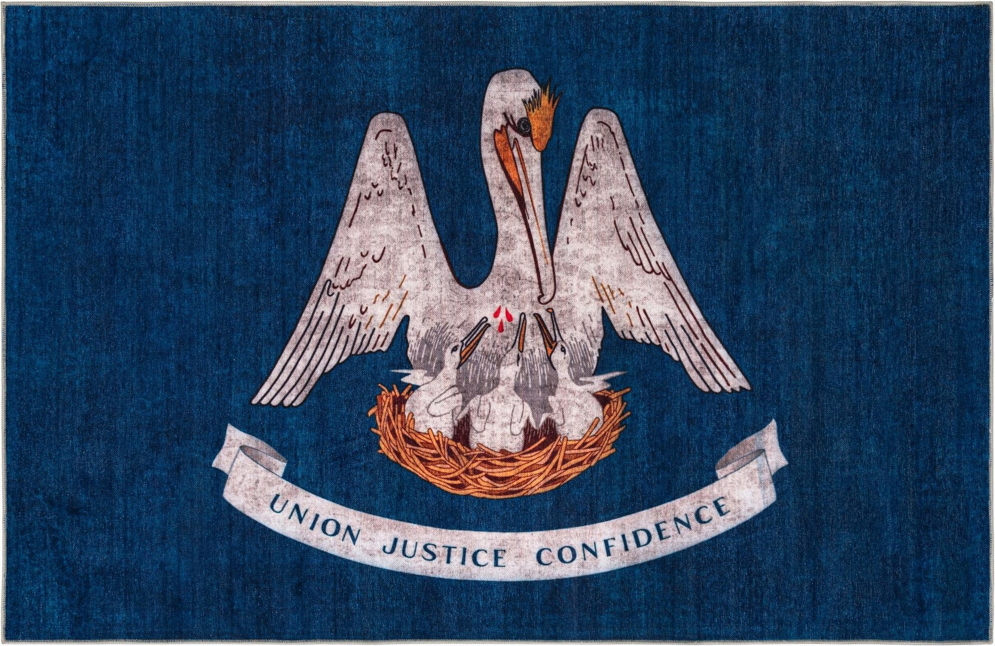 Primary image  8' x 11' Louisiana The Flag Collection Rug