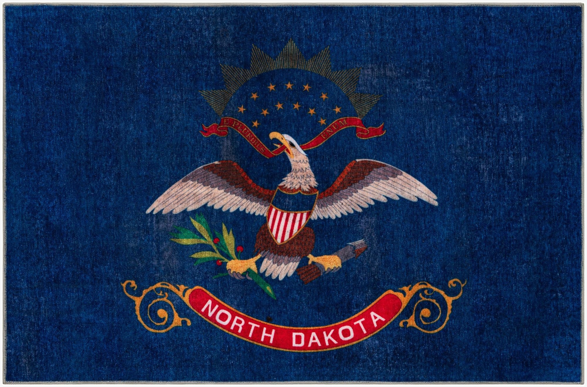  9' x 12' North Dakota The Flag Collection Rug