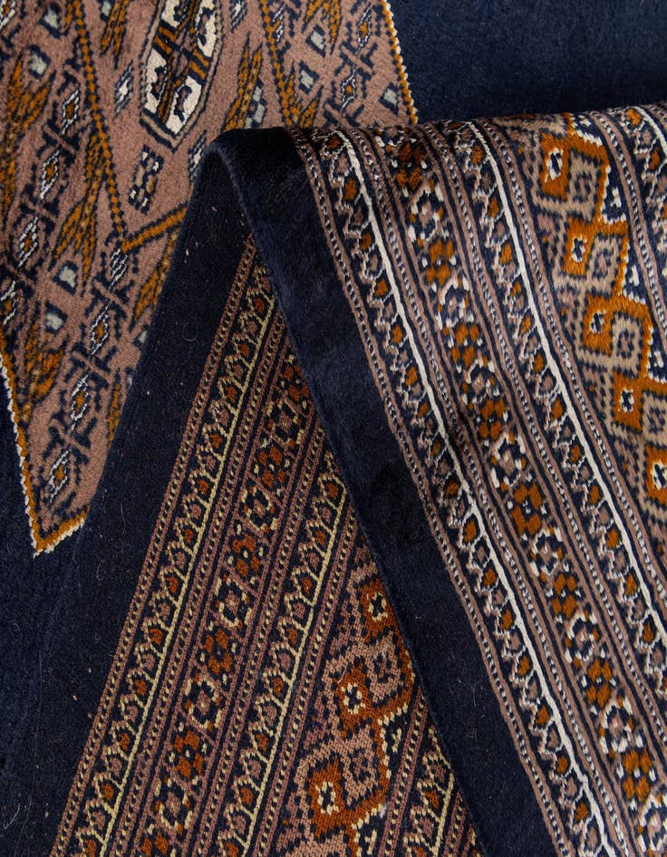 Detail image of  6' 3 x 9' 2  Hand Knotted Torkaman Persian Rug