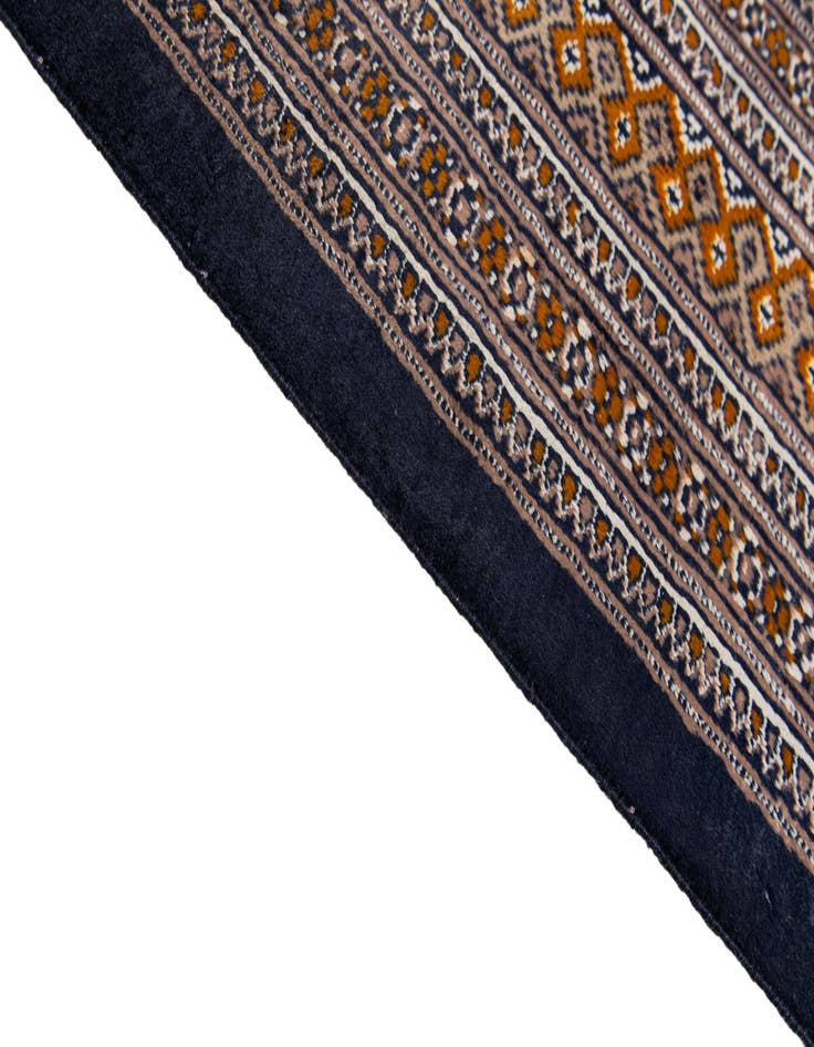 Detail image of  6' 3 x 9' 2  Hand Knotted Torkaman Persian Rug