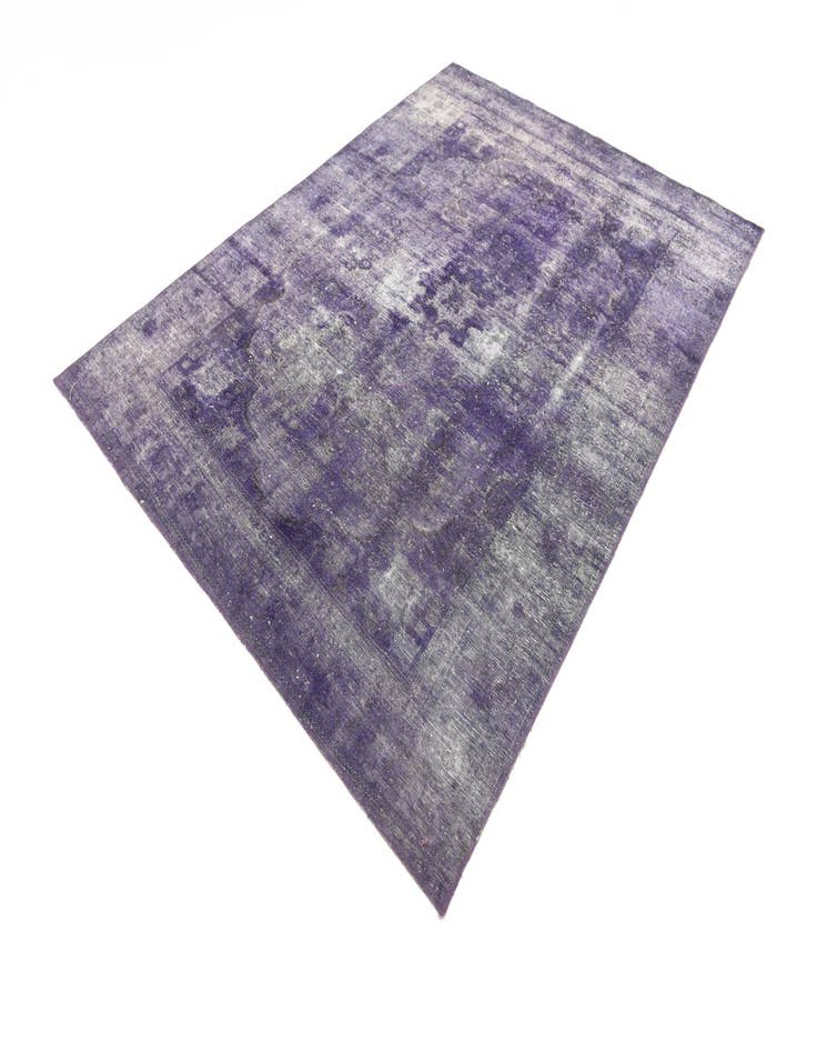 Detail image of  6' 8 x 9'  Hand Knotted Ultra Vintage Persian Wool Rug