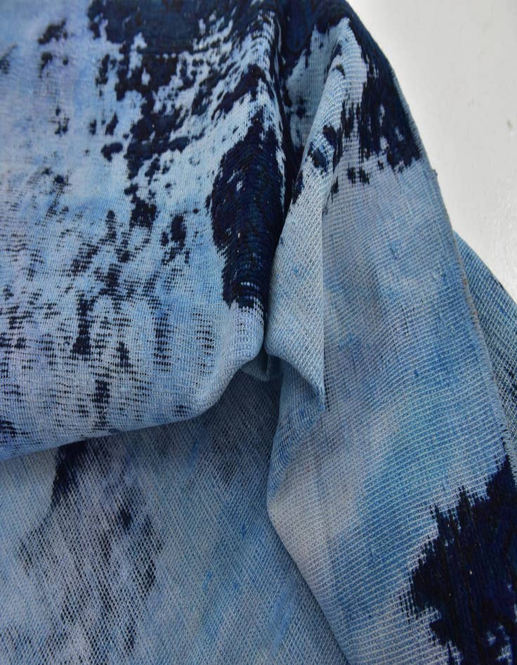 Detail image of  6' 8 x 10'  Hand Knotted Ultra Vintage Persian Wool Rug