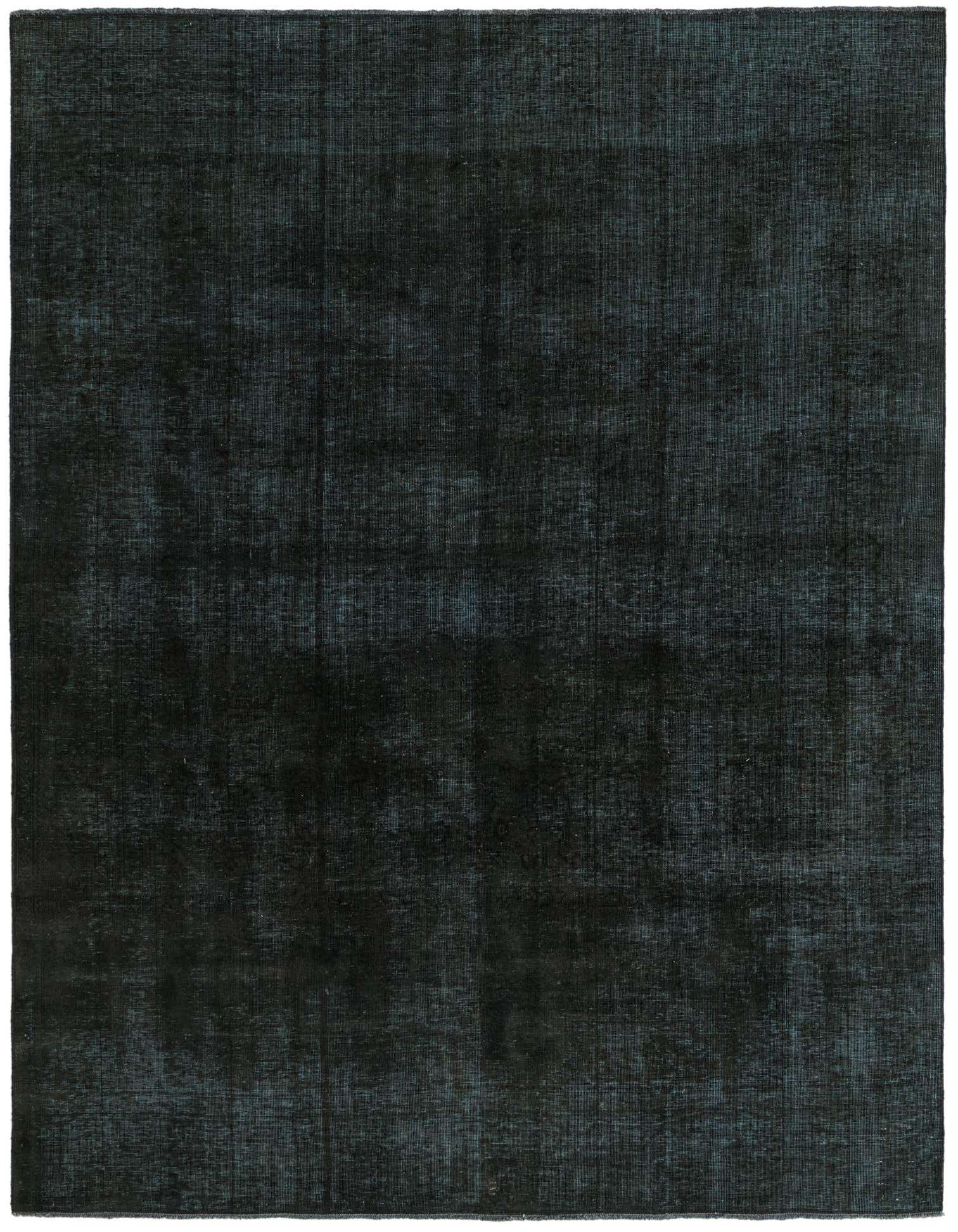 A 6x9 rectangular Ultra Vintage wool rug in deep navy blue with subtle distressed Persian patterns, suitable for a living room.