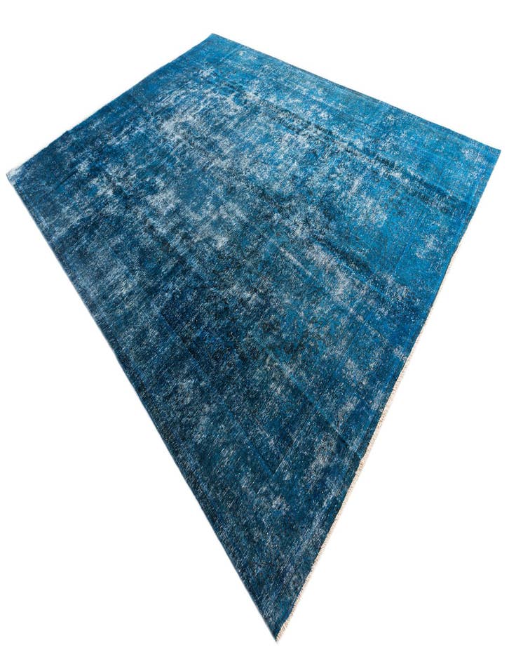 Detail image of  9' 10 x 13'  Hand Knotted Ultra Vintage Persian Wool Rug