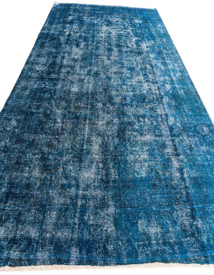 Detail image of  9' 10 x 13'  Hand Knotted Ultra Vintage Persian Wool Rug