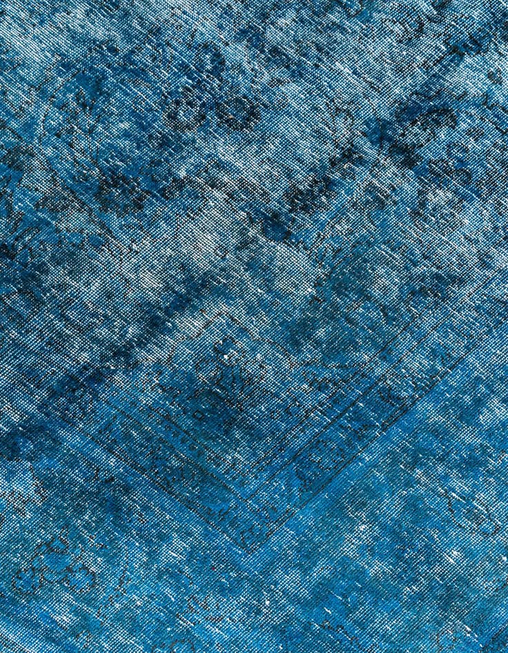 Detail image of  9' 10 x 13'  Hand Knotted Ultra Vintage Persian Wool Rug