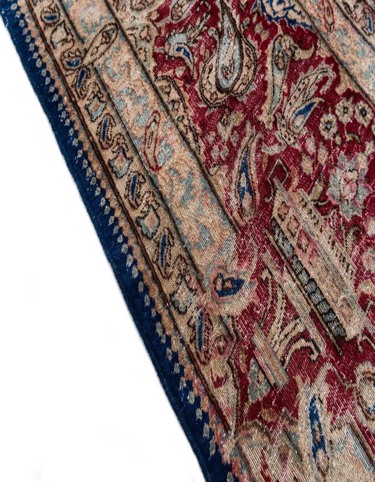 Detail image of  9' 9 x 13'  Hand Knotted Ultra Vintage Persian Wool Rug