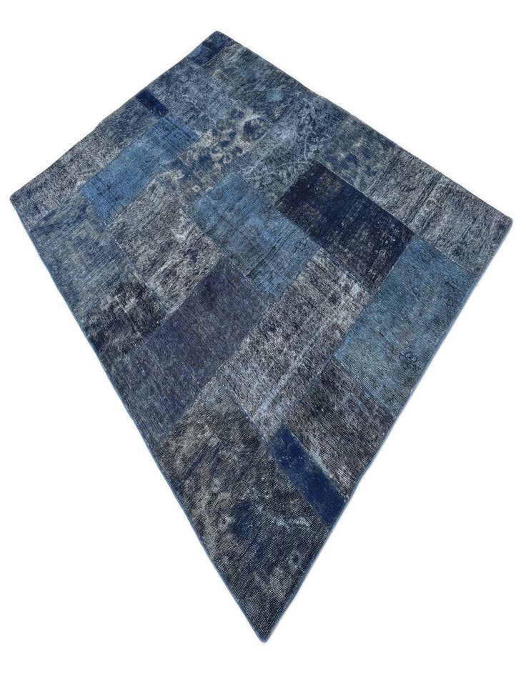 Detail image of 5' 8 x 8' Hand Knotted Ultra Vintage Persian Wool Rug