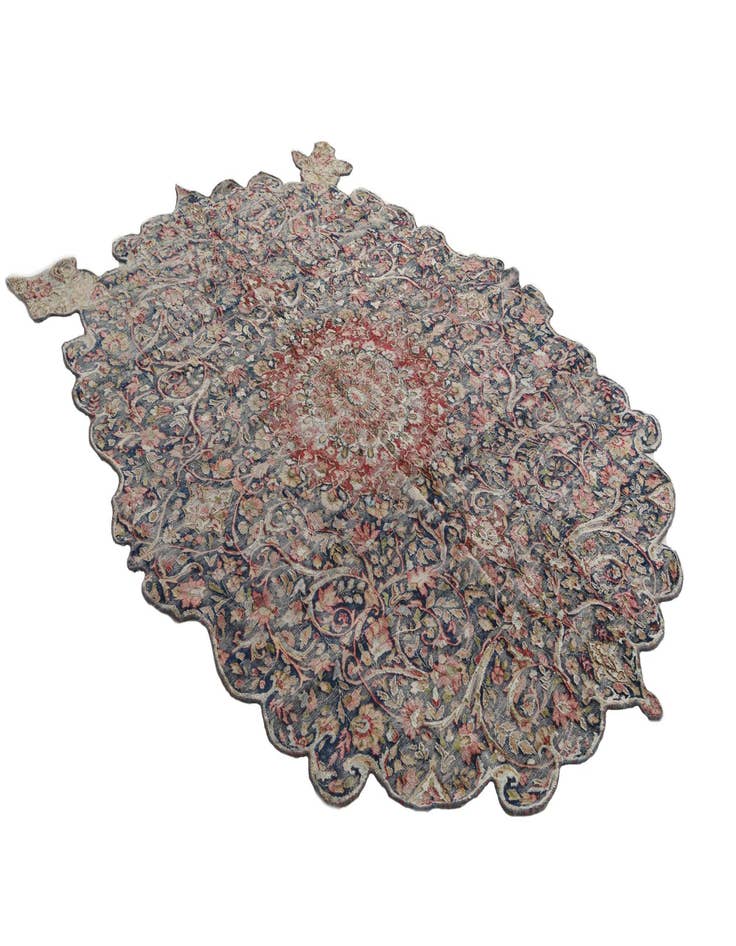 Detail image of  6' 3 x 8' 7  Hand Knotted Ultra Vintage Persian Wool Rug