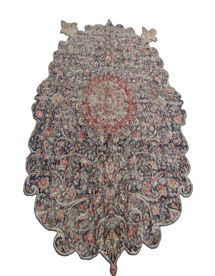 Detail image of  6' 3 x 8' 7  Hand Knotted Ultra Vintage Persian Wool Rug