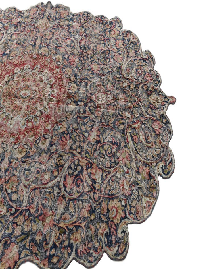 Detail image of  6' 3 x 8' 7  Hand Knotted Ultra Vintage Persian Wool Rug
