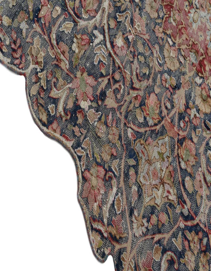 Detail image of  6' 3 x 8' 7  Hand Knotted Ultra Vintage Persian Wool Rug